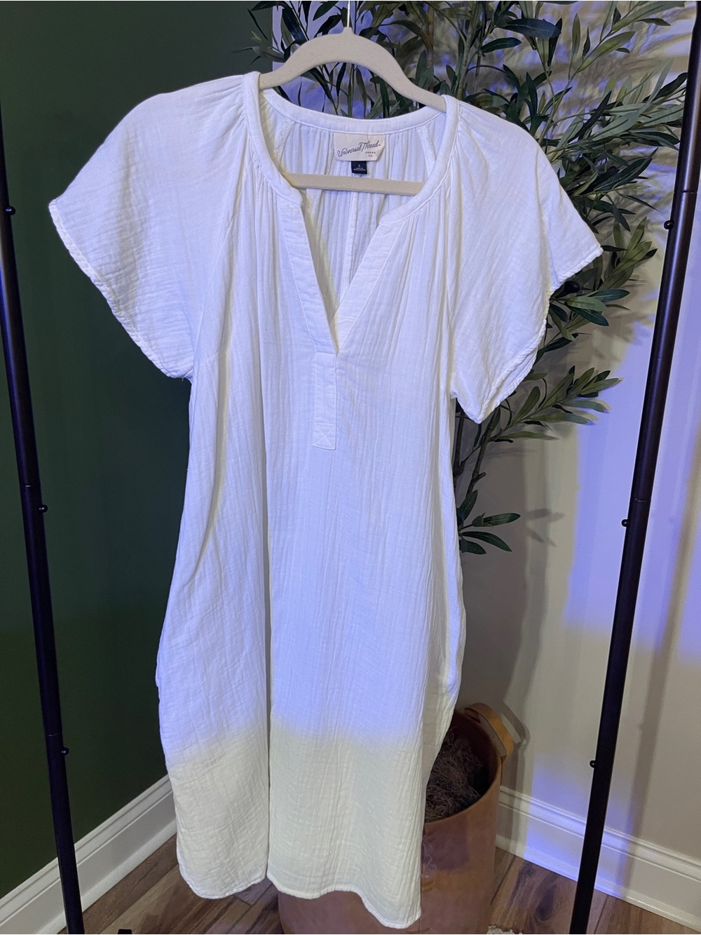 Universal Thread White Gauze Swim Cover-Up Dress